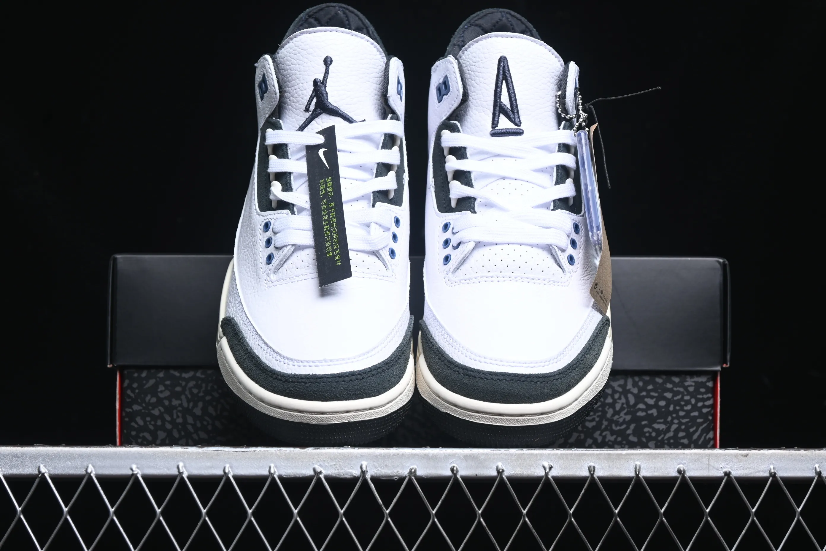 All categories Air Jordan Jordan series basketball shoes Air Jordan 3 Air Jordan 3 Retro OG SP "Diffused Blue" AJ3 Joe 3 white and blue cement HV8571-100